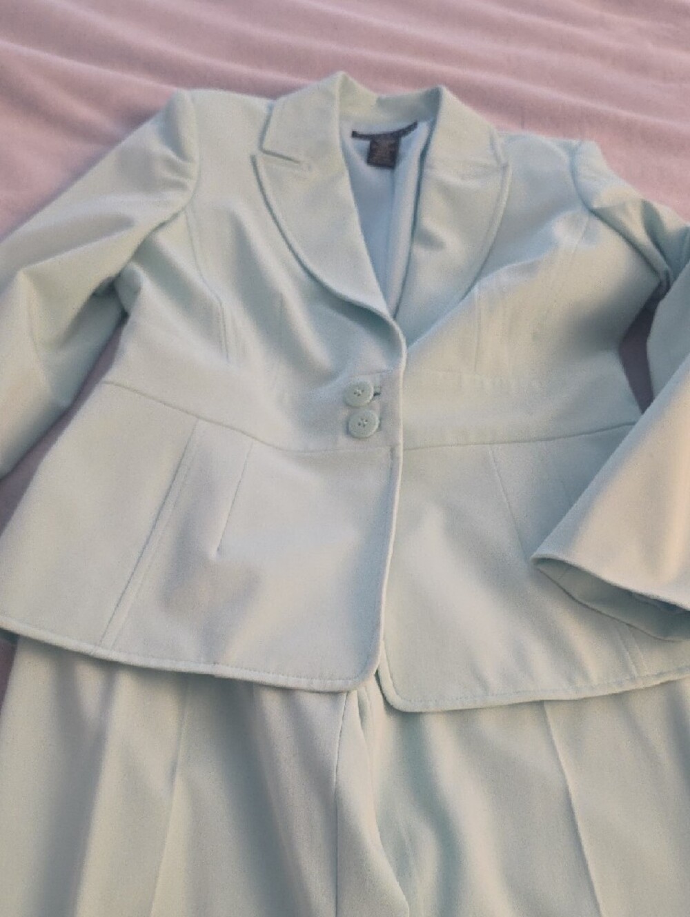 Apostrophe Petite Mint Blue Tailored Suit.